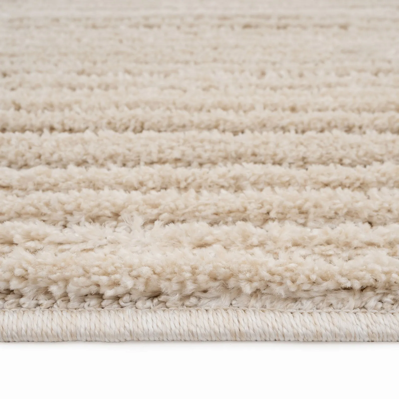 Warm White Linear Area Rug - Bowie