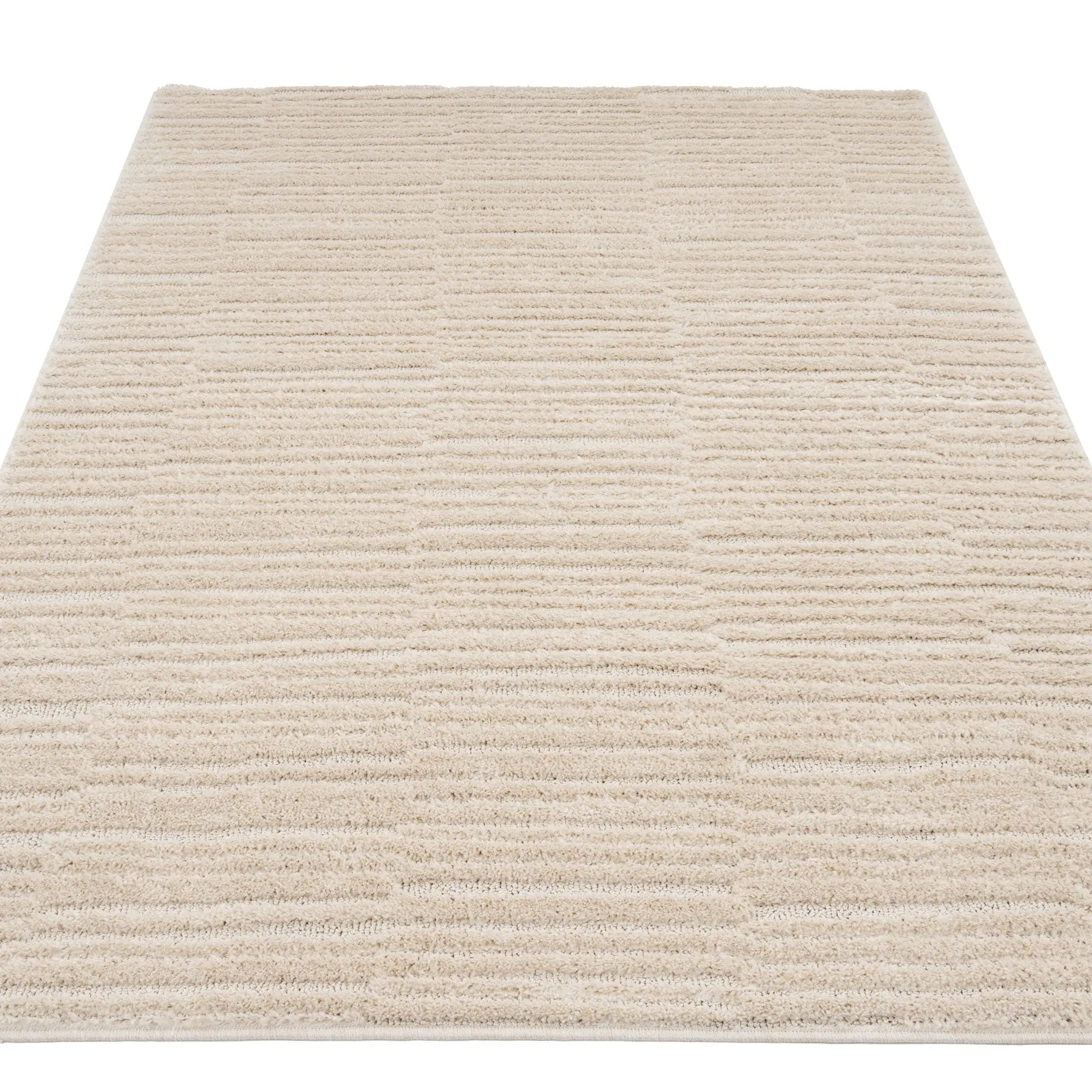 Warm White Linear Area Rug - Bowie