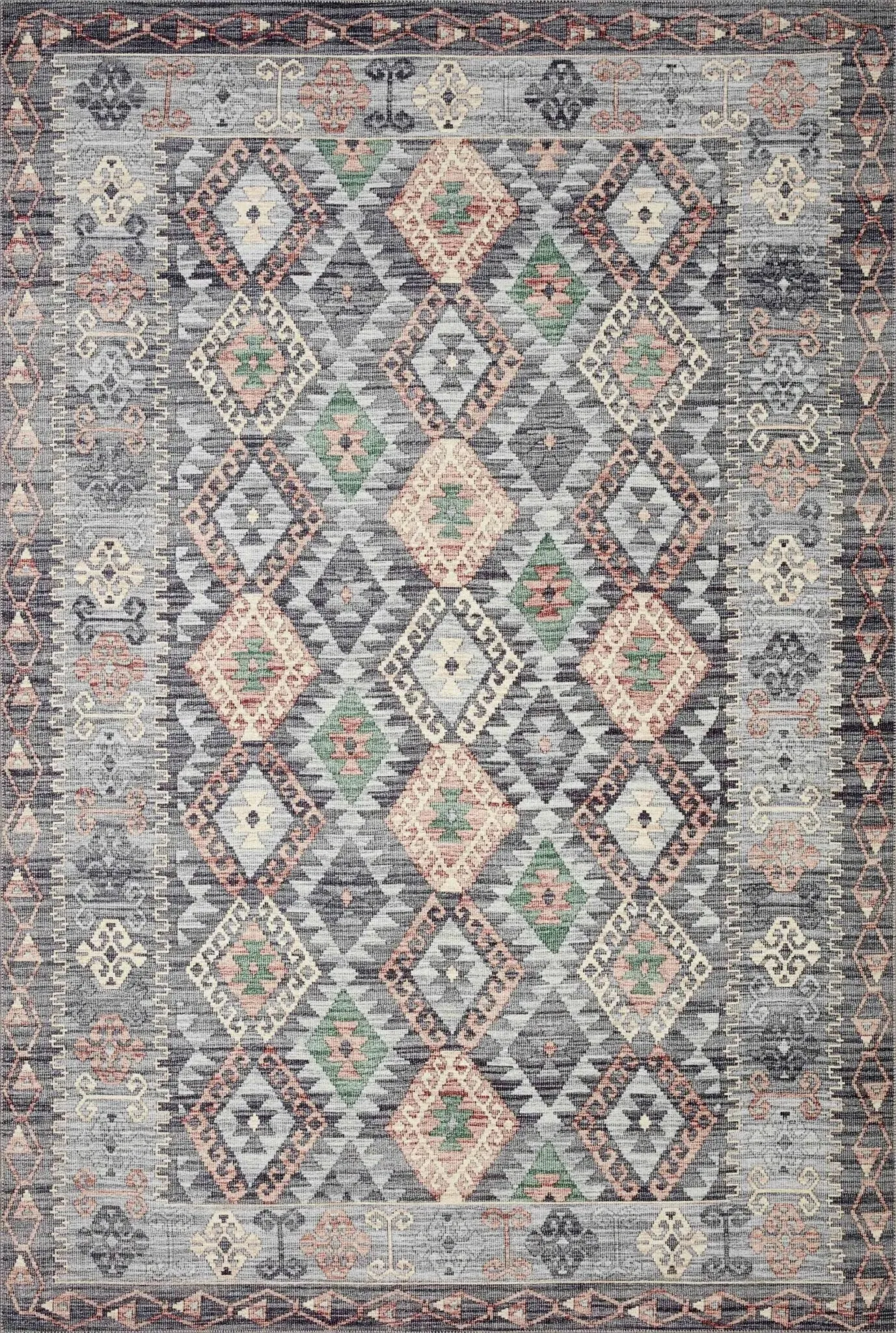 Zion Zio-01 Grey/Multi Rug