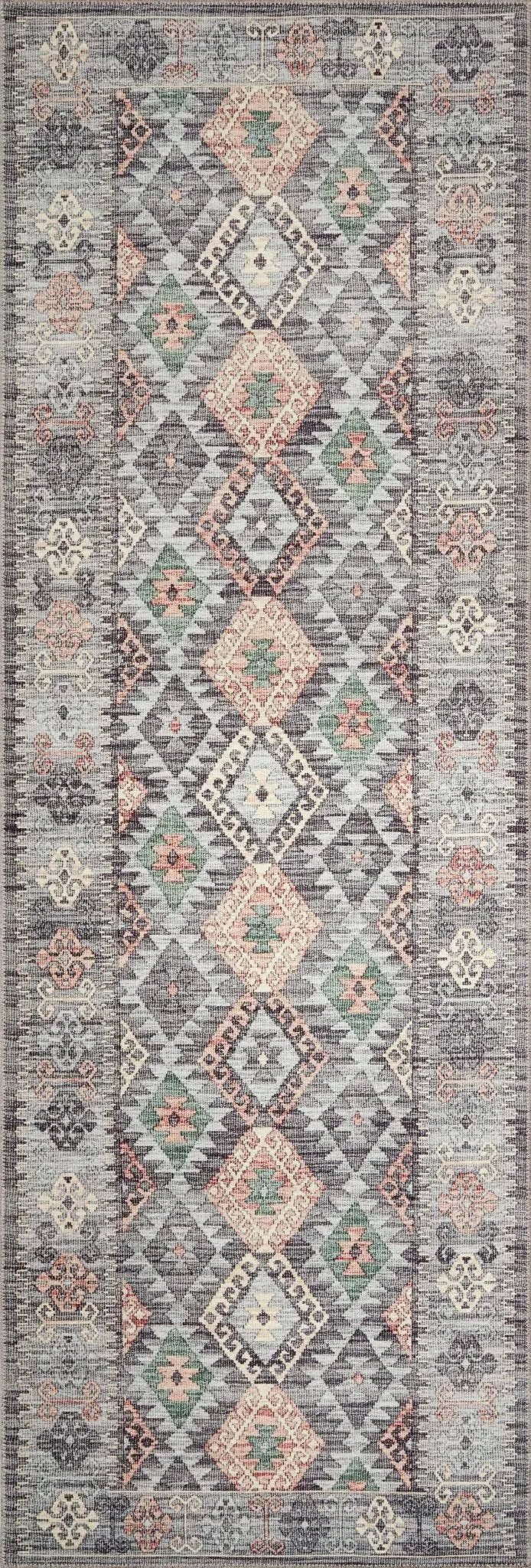 Zion Zio-01 Grey/Multi Rug